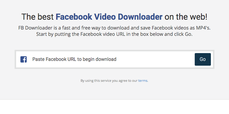 download facebook video on mac